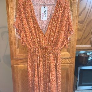 Brand New Gigio cinch waist dress .